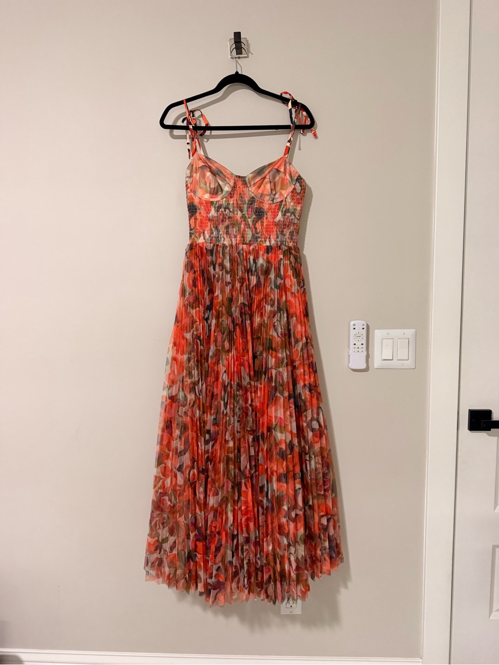 Hutch Brianna Shoulder Tie Maxi Dress Size Small - Picture 2 of 7